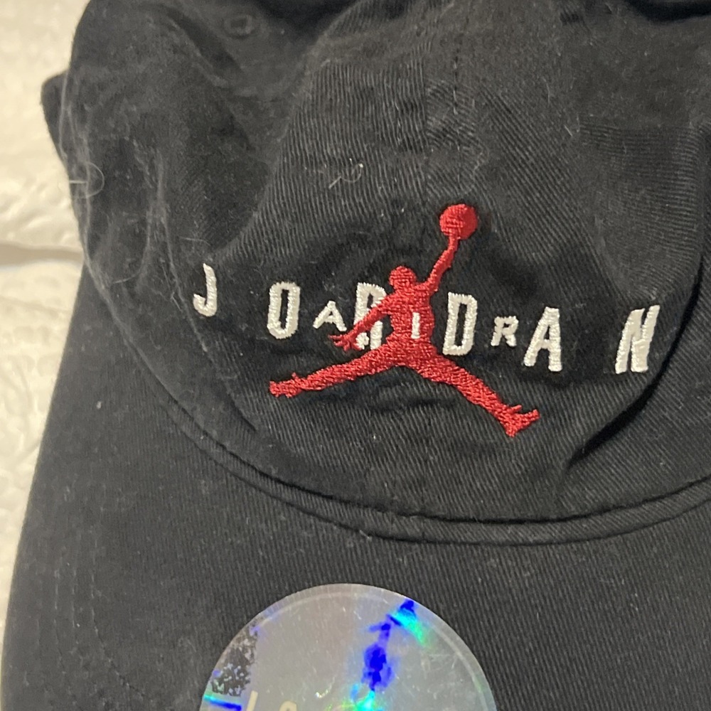 Nike Jordan Youth Air Jordan Boys Black‎ Hat Adjustable Cap Age 8-20 - Picture 4 of 6